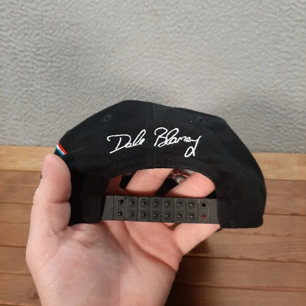 Vintage Nascar Hat Adult Black Snapback Cap Dave Blaney Amoco 1990s‎ Y2K Racing